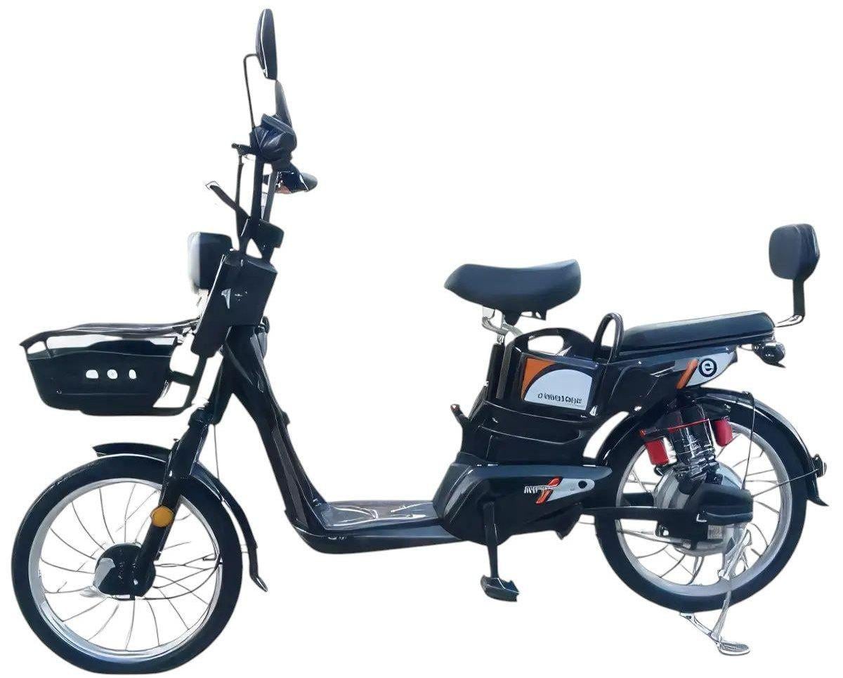 Електровелосипед Crosser Gamma двомісний з кошиком і PASS-системою 48V 12Ah 450w Чорний (25344434) Електровелосипед Crosser Gamma двомісний з кошиком і PASS-системою 48V 12Ah 450w Чорний (25344434)