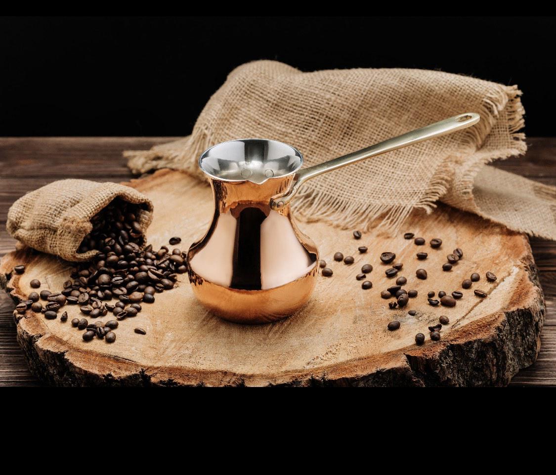 Турка медная Классика 550 мл золотой (55099)