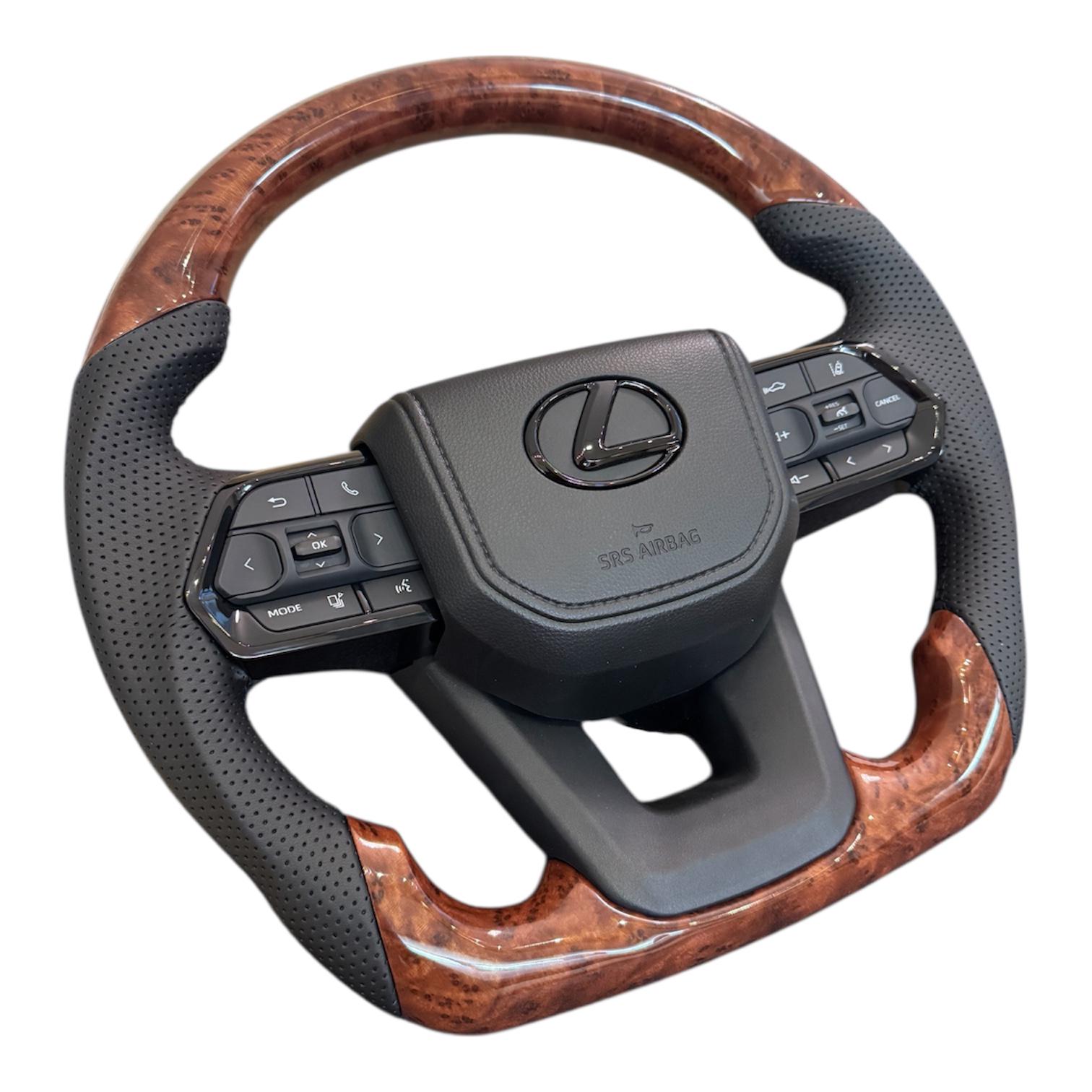 Кермо анатомічне для Lexus LX470/GX470 в сборі логотип чорний глянець (30386333) - фото 5