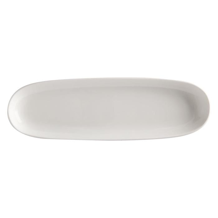 Блюдо сервировочное Maxwell & Williams WHITE BASICS ROUND длинный фарфор 40x12 см (2631593)