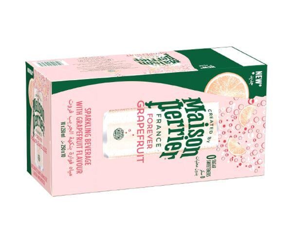 Вода минеральная со вкусом грейпфрута Maison Perrier Forever Grapefruit 10 шт. х 0,25 л без сахара (18192) - фото 2 Вода минеральная со вкусом грейпфрута Maison Perrier Forever Grapefruit 10 шт. х 0,25 л без сахара (18192) - фото 2