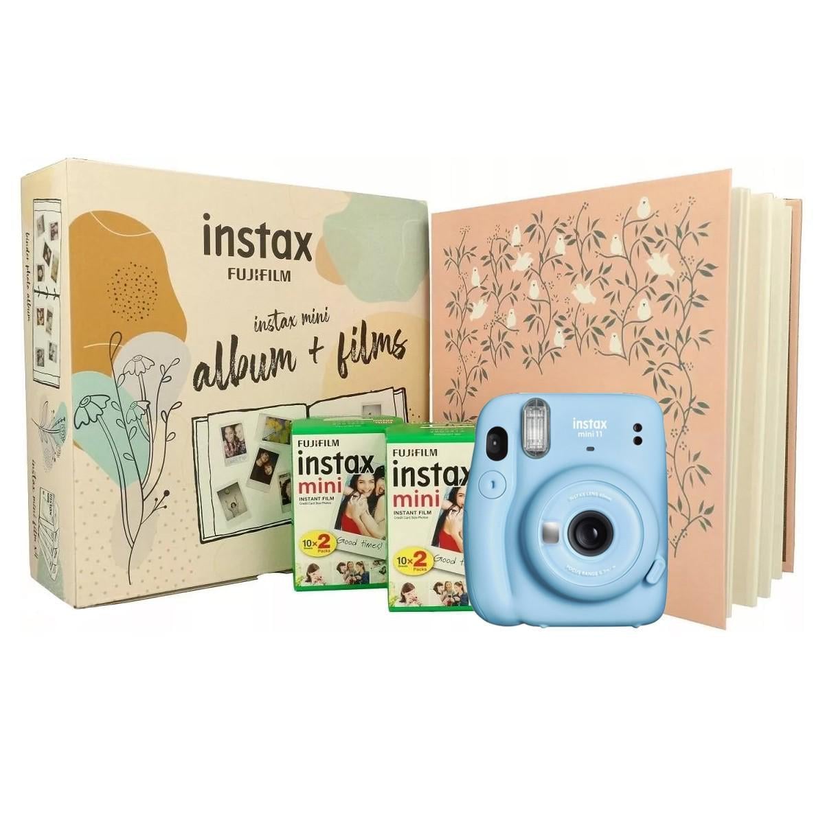 Камера моментального друку Fujifilm Instax Mini 11 + Фотоальбом + Фотопленка 40 шт. Blue