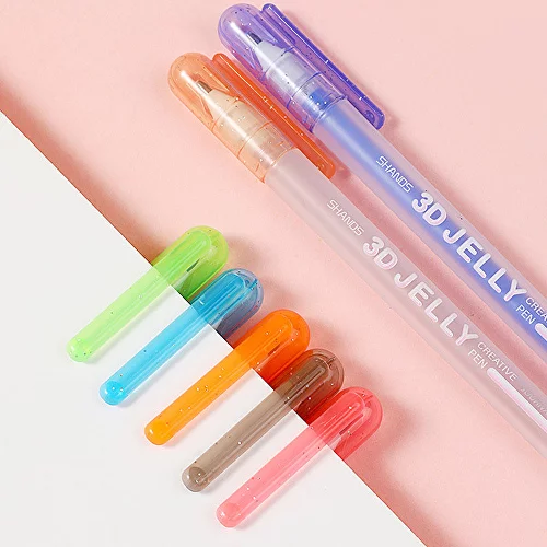 Набор ручек с эффектом 3D 12 шт. M00372 (17664314) - фото 3 Набор ручек с эффектом 3D 12 шт. M00372 (17664314) - фото 3