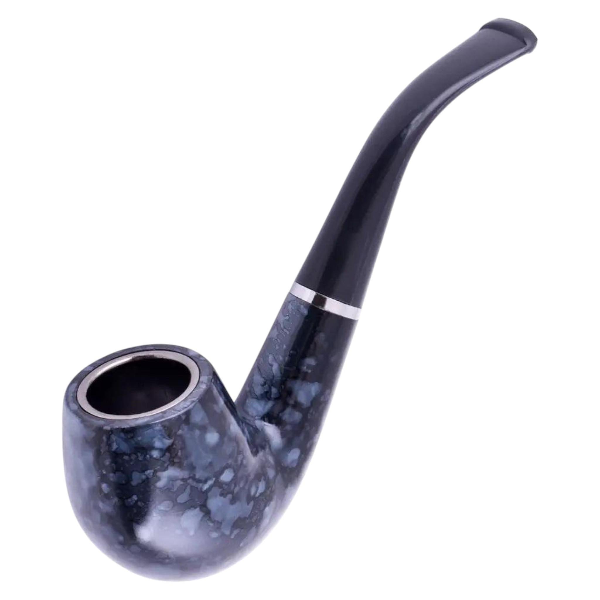 Трубка для курения Boxin Marble пластиковая Black (L_HL214)