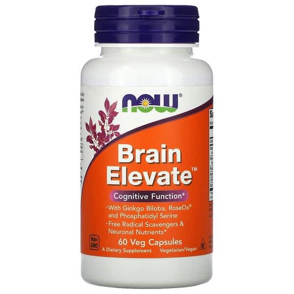 Комплекс поддержки мозга и нервной системы Now Foods Brain Elevate 60 капс. (1535)