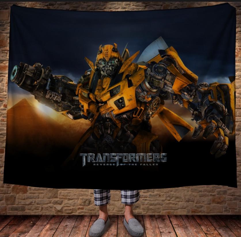 Плед с 3D принтом Трансформеры Бамблби 150x200 см (epi_0290)