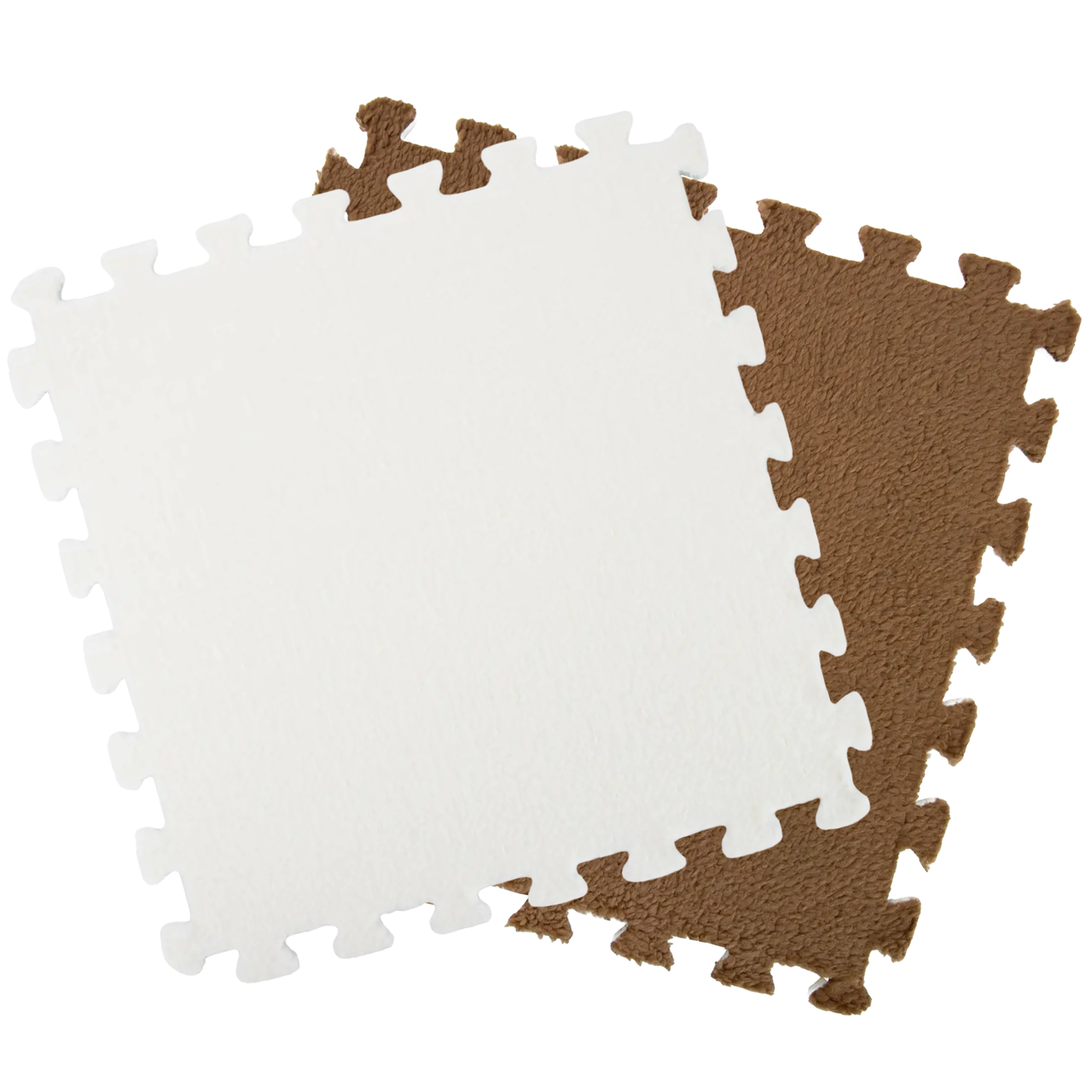 Коврик-пазл с ворсом RIAS PZ-201 20 пазлов 30x30 см Brown+White (3_07186)