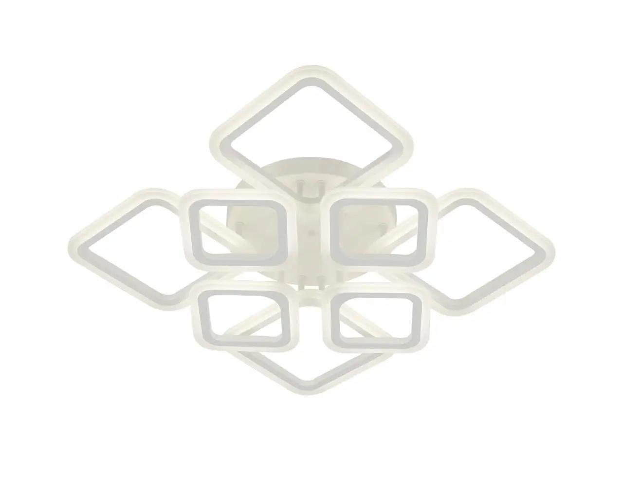 LED-люстра потолочная акриловая Valeso 5106-4+4 144W Белый (28689621)