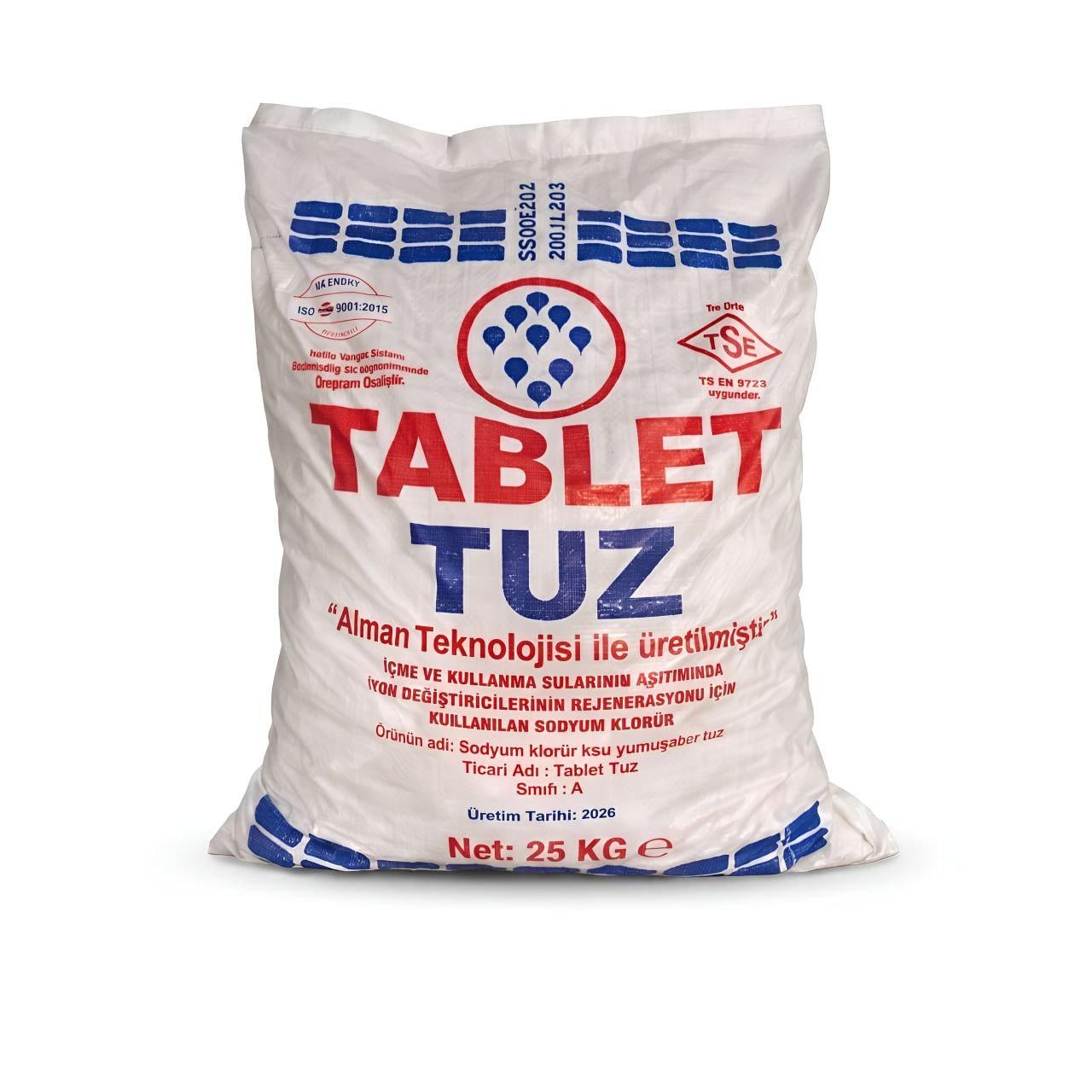 Сіль таблетована Mutlucan A68079 для регенерації систем пом’якшення води 25 кг (34112249)