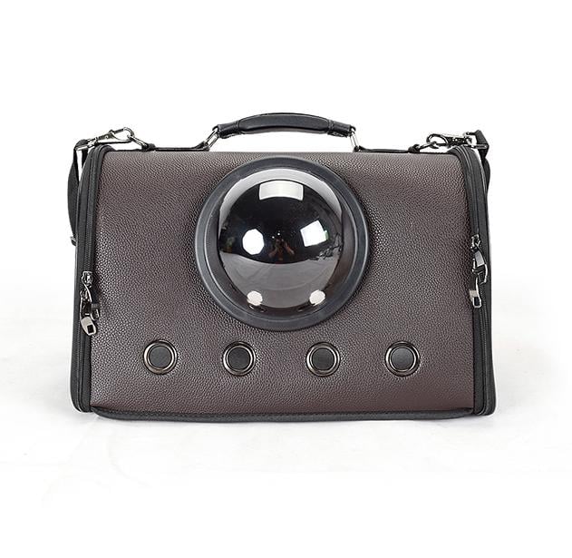 Сумка-переноска для собак и кошек кожаная 44x26x31 см Коричневый (ST0112) - фото 2 Сумка-переноска для собак и кошек кожаная 44x26x31 см Коричневый (ST0112) - фото 2