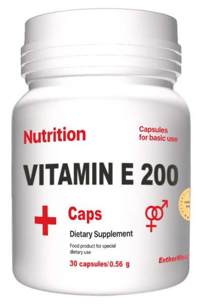 Витамин E EntherMeal E 200 30 Caps Витамин E EntherMeal E 200 30 Caps