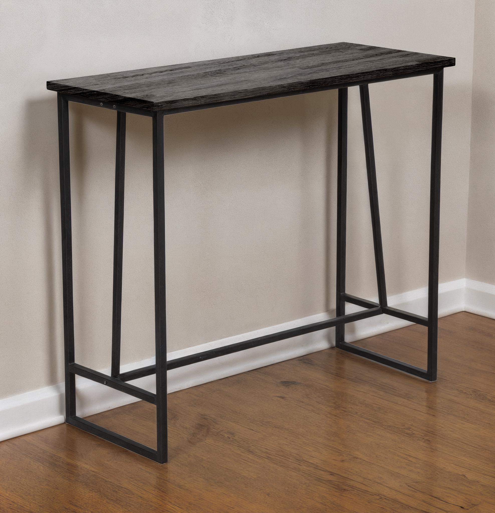 Стол обеденный деревянный ТЕБИ ШО Шарм/Т17 20 мм 750х1100х500 мм Графитовая столешница