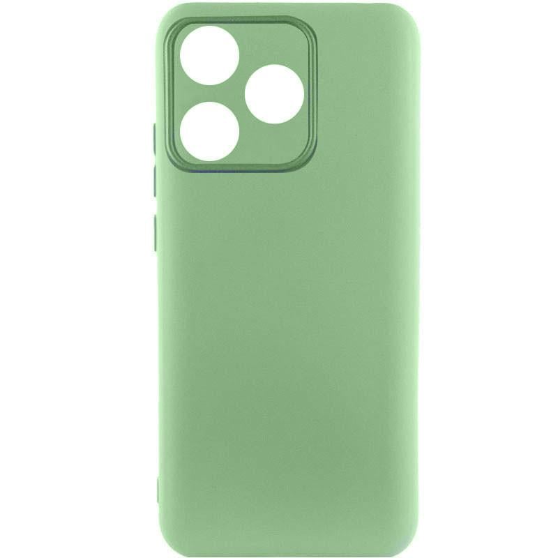 Противоударный чехол Silicone Cover Lakshmi Full Camera (AAA) для TECNO Spark 10 Мятный / Mint