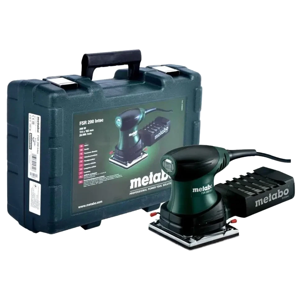 Шліфмашина вібраційна metabo FSR 200 Intec (600066500) Шліфмашина вібраційна metabo FSR 200 Intec (600066500)