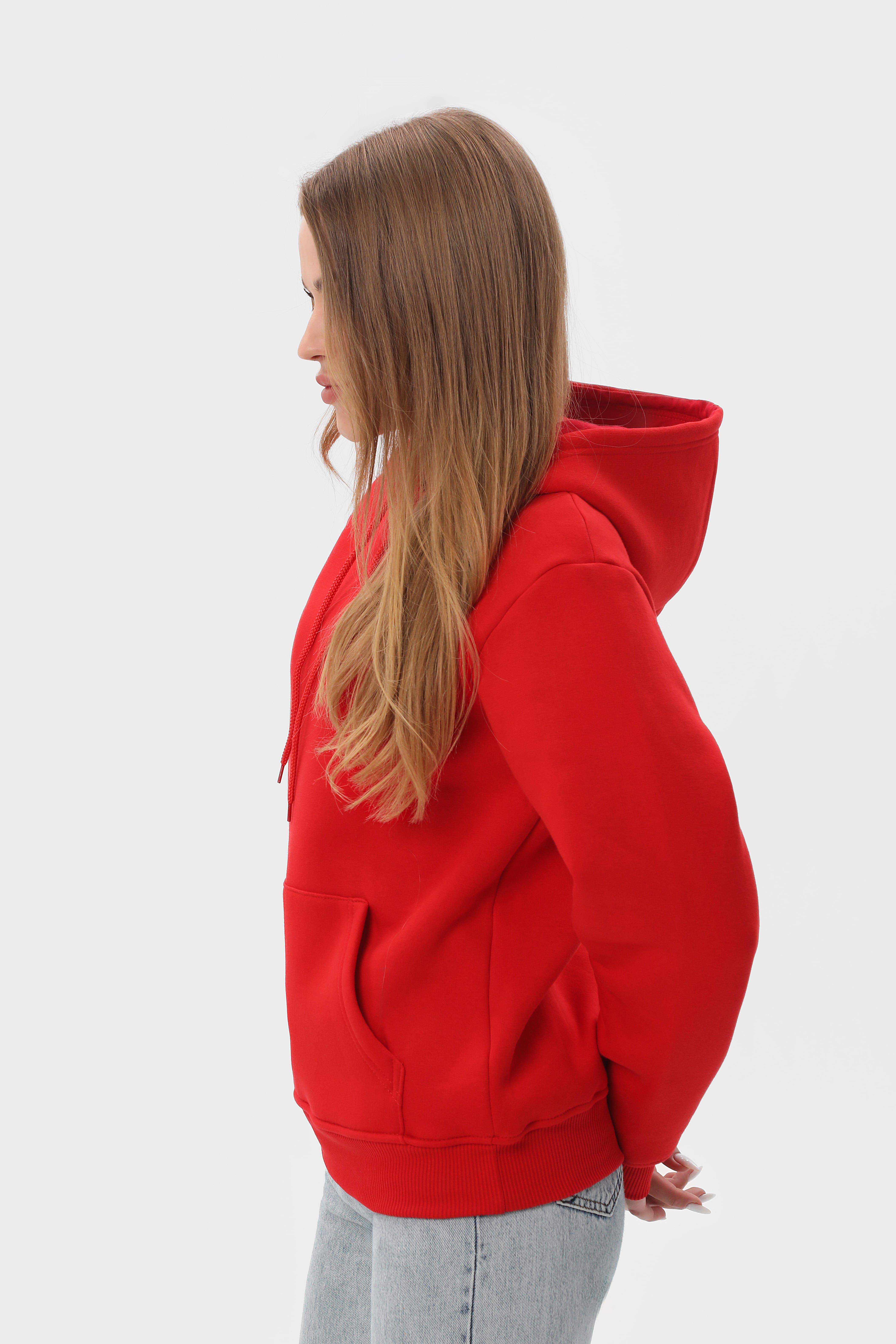 Худі утеплений RAY BASIC U0401 UNISEX XS Червоний - фото 6