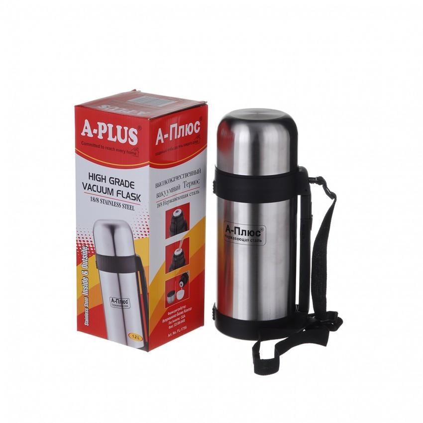 Термос A-PLUS 1756 із нержавіючої сталі 1,2 л (1689327762) - фото 2 Термос A-PLUS 1756 із нержавіючої сталі 1,2 л (1689327762) - фото 2