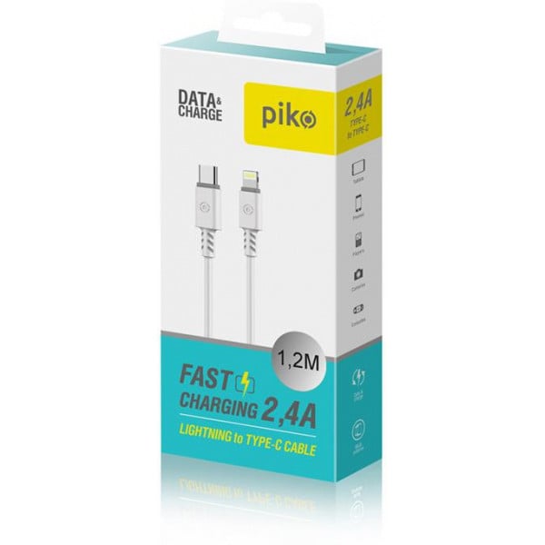 Кабель Piko CB-TT11 USB Type-C-Lightning 1.2 м White (1283126504037) - фото 3