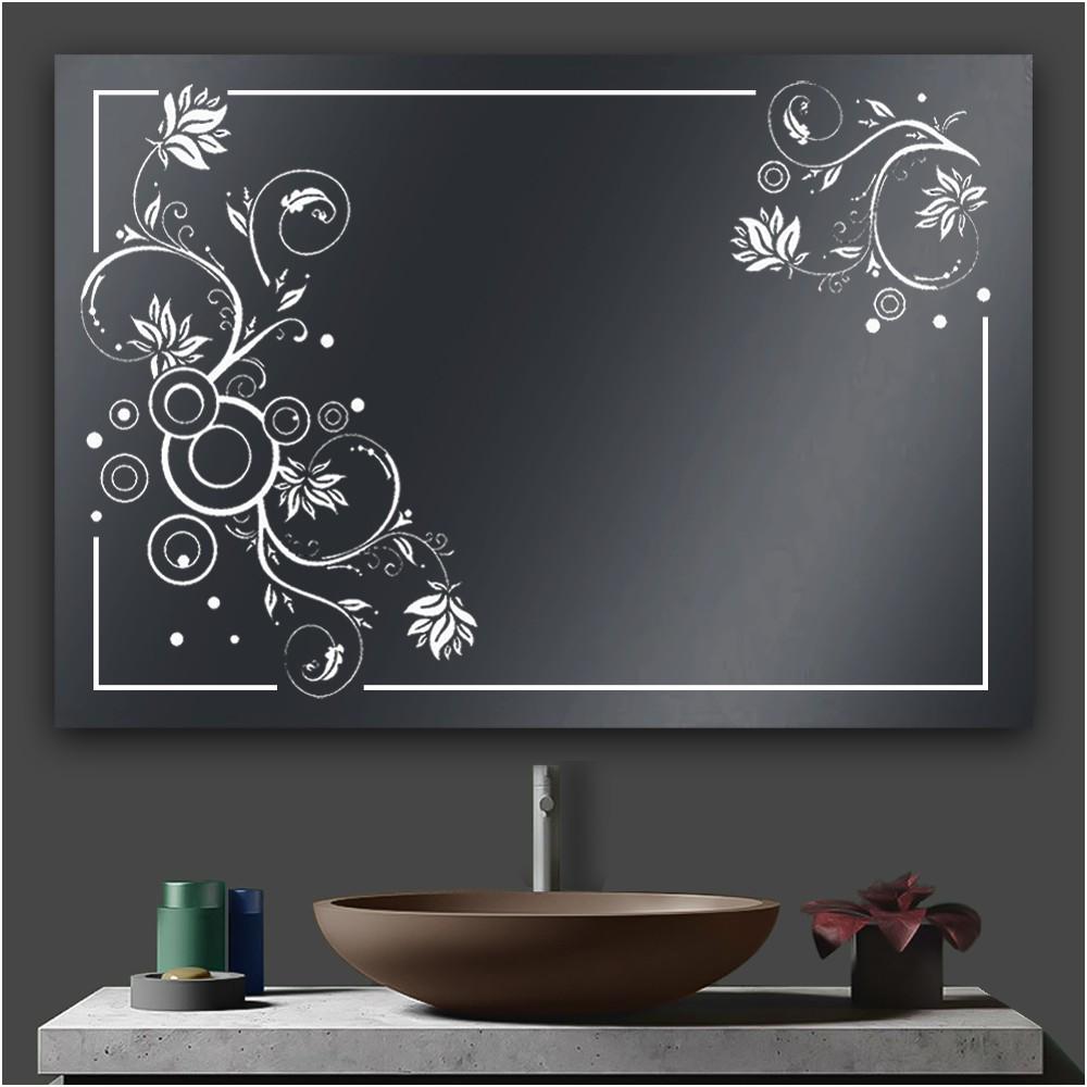 Зеркало Экватор ML-103 с подсветкой LED и рисунком 70x90 см