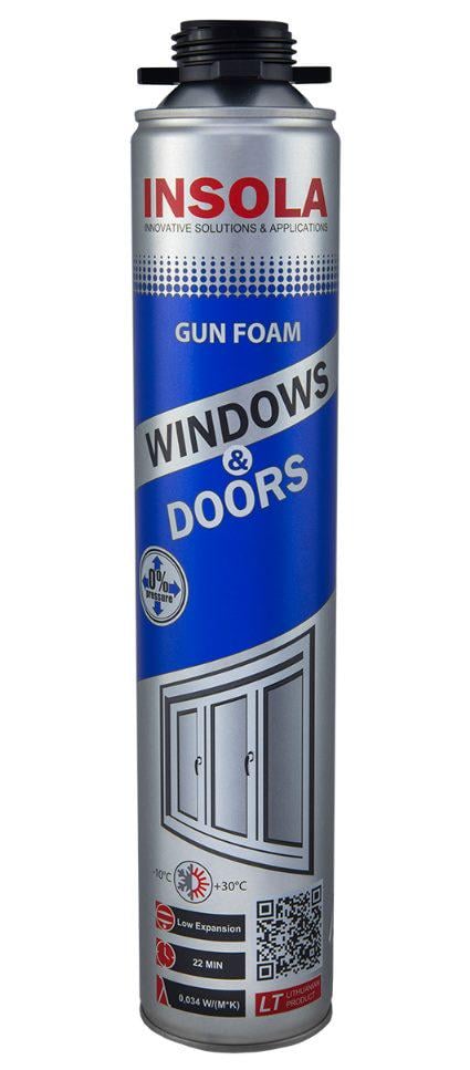 Піна монтажна INSOLA Windows & Doors 750 мл
