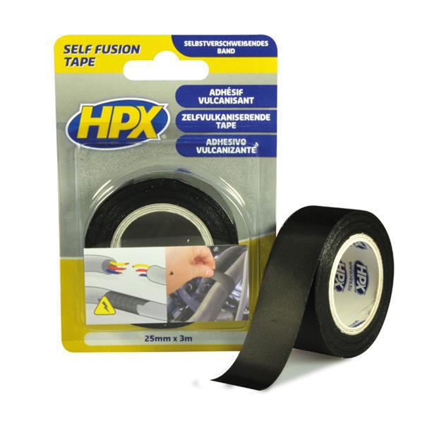 Изолента самоклеящаяся вулканизирующаяся HPX HPX SF2503 3 м x 25x0,5 мм до +90°С ПВХ Черный (23676317)
