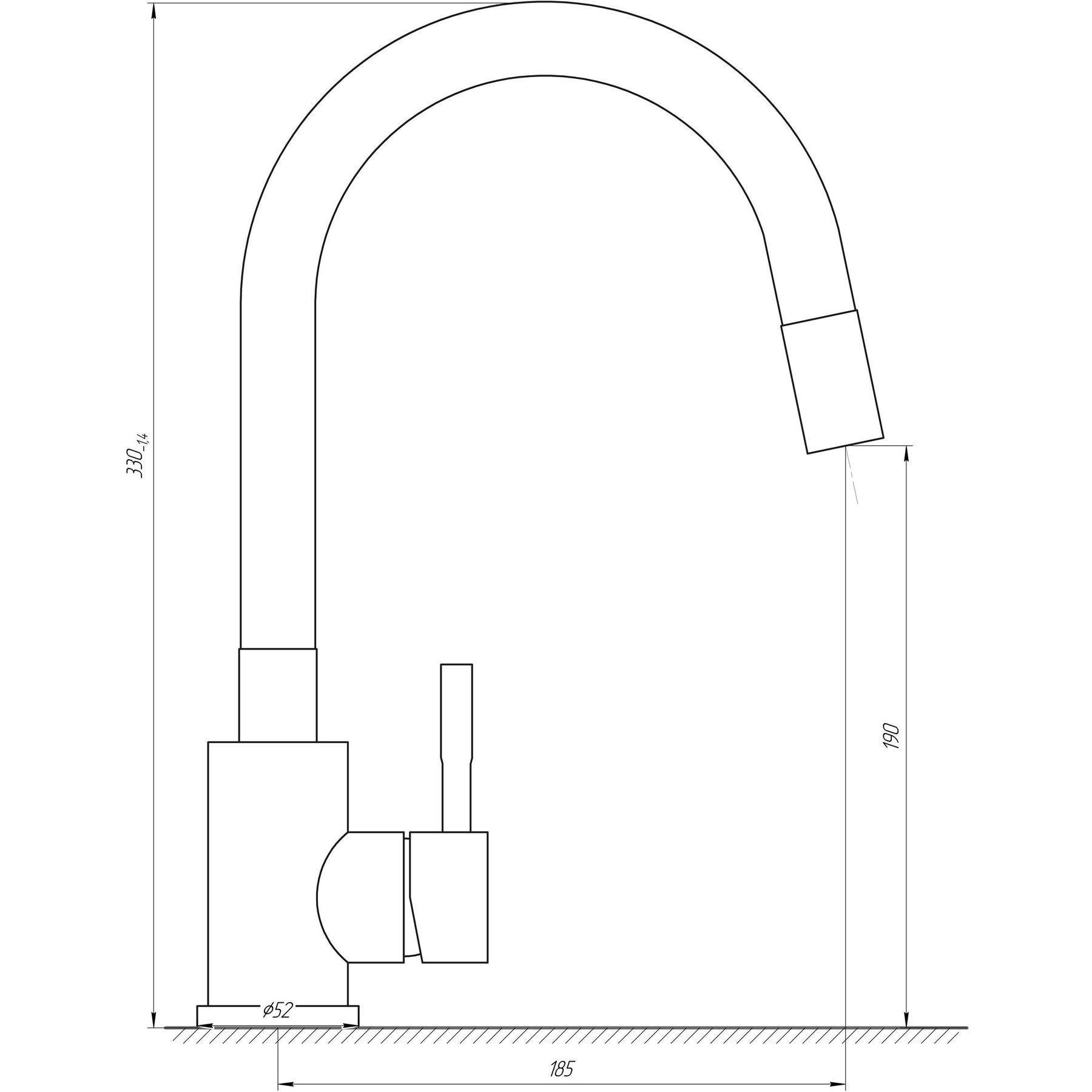 Смеситель для кухни MixMIRA ALPEN MS1-203SB - фото 4
