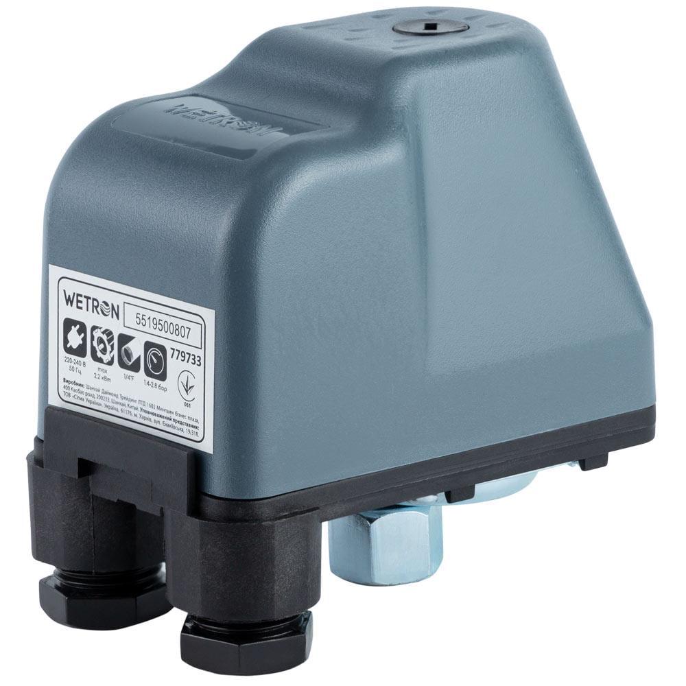 Реле давления Wetron SK-9C/3.0HP 2,2 кВт/1,4-2,8 бар гайка (779733)