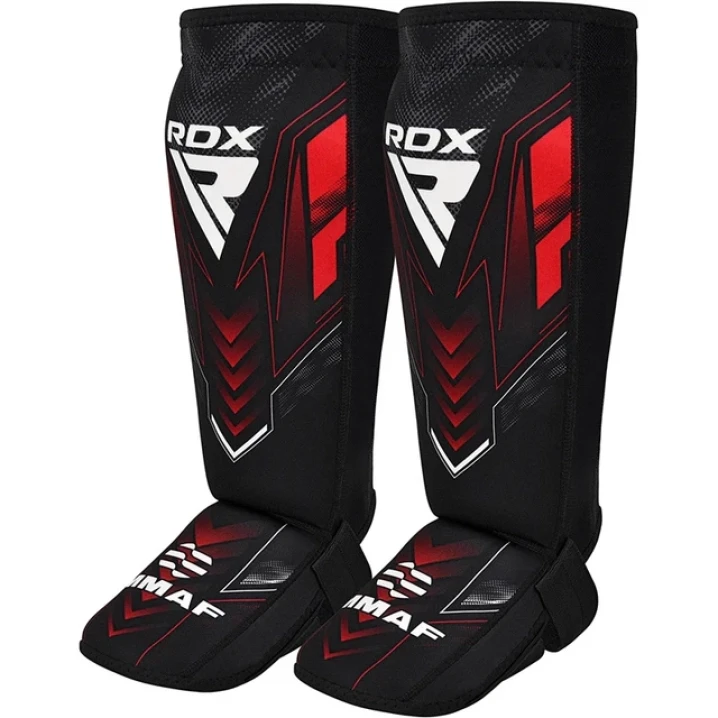 Захист для ніг RDX IMMAF Approved Neoprene Shin Instep Guards M Чорно-червоний (3068185094)