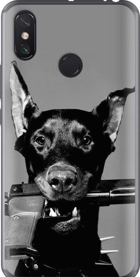 Чехол на Xiaomi Mi Max 3 Доберман (2745u-1534-42517)