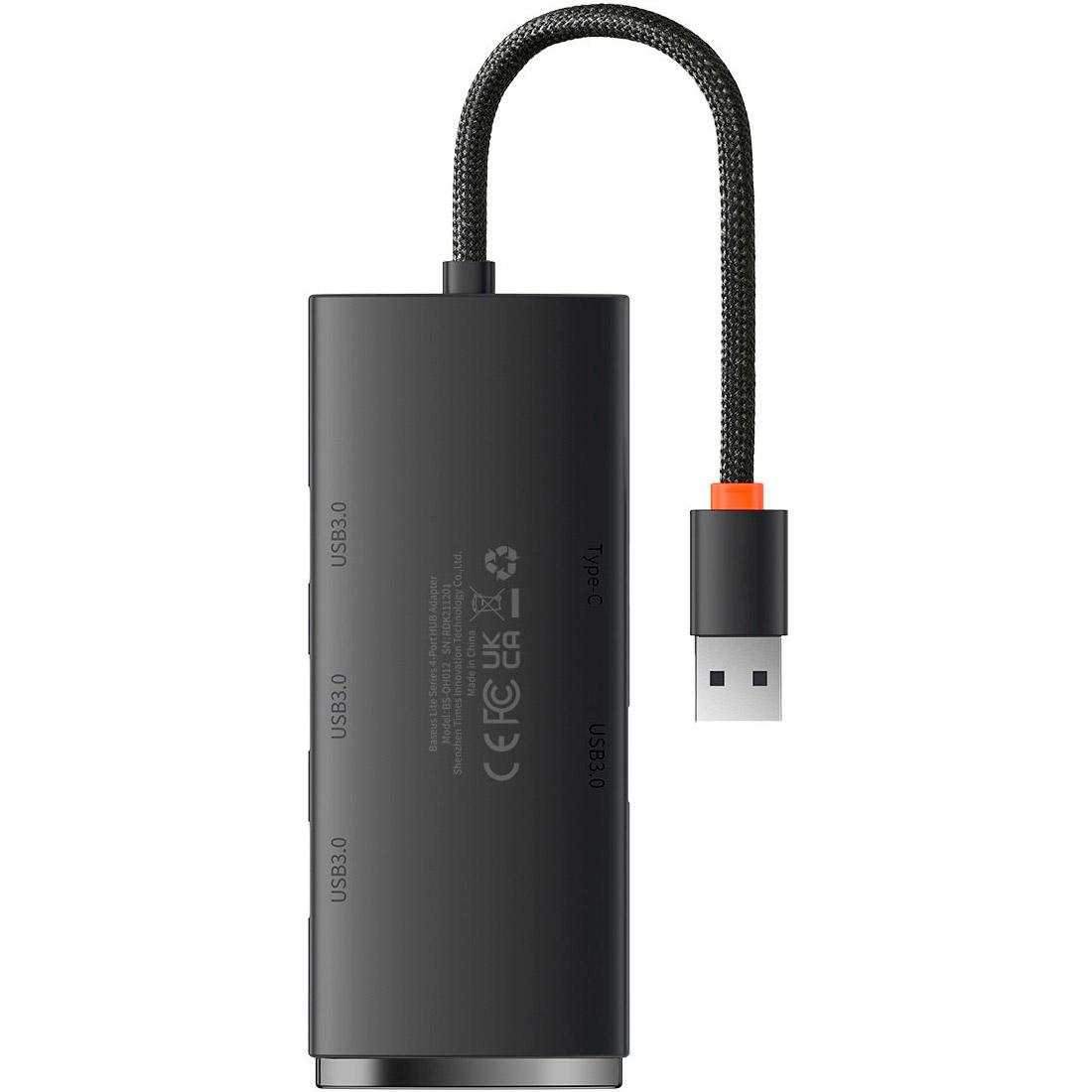 USB-хаб Baseus Lite Series 4-Port USB-A (WKQX030001) - фото 2