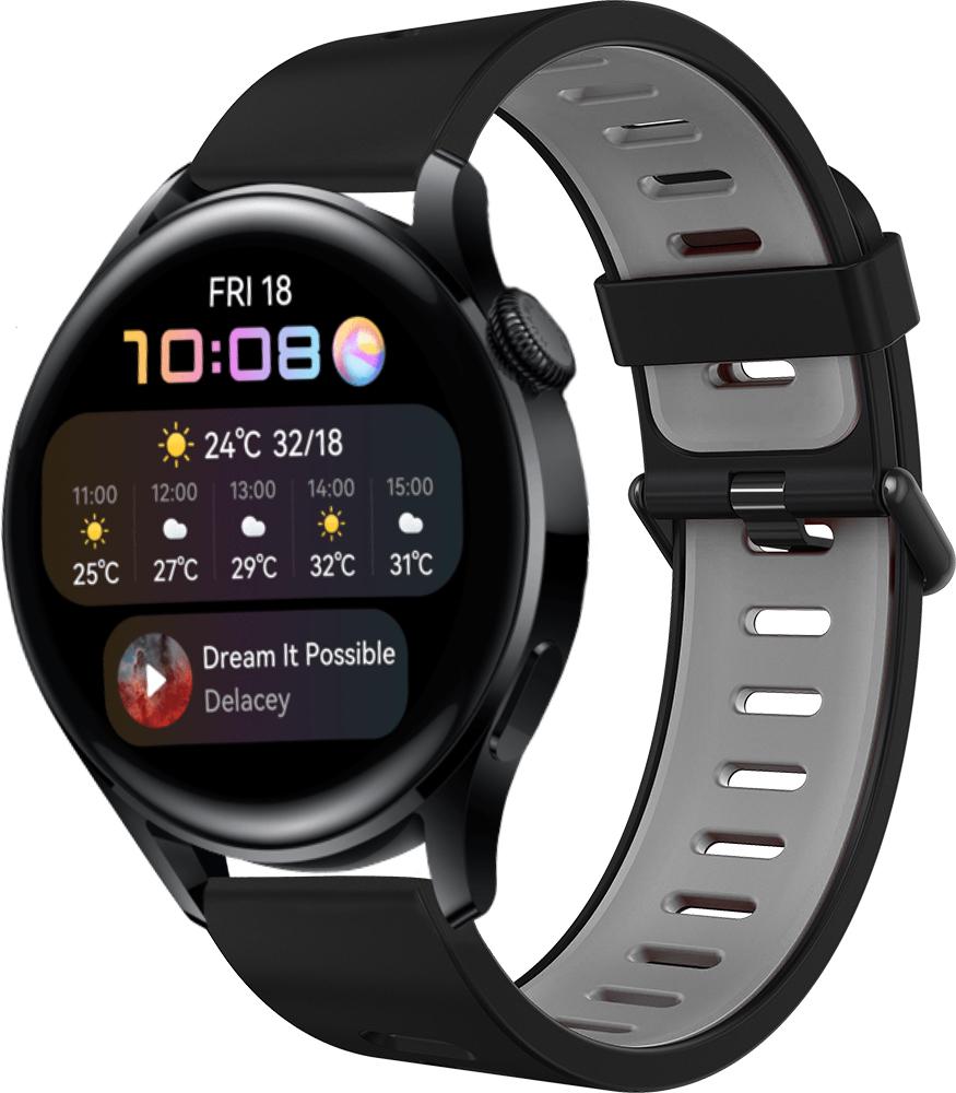 Ремешок Traf для Huawei Watch 3 Black/Grey (28928)