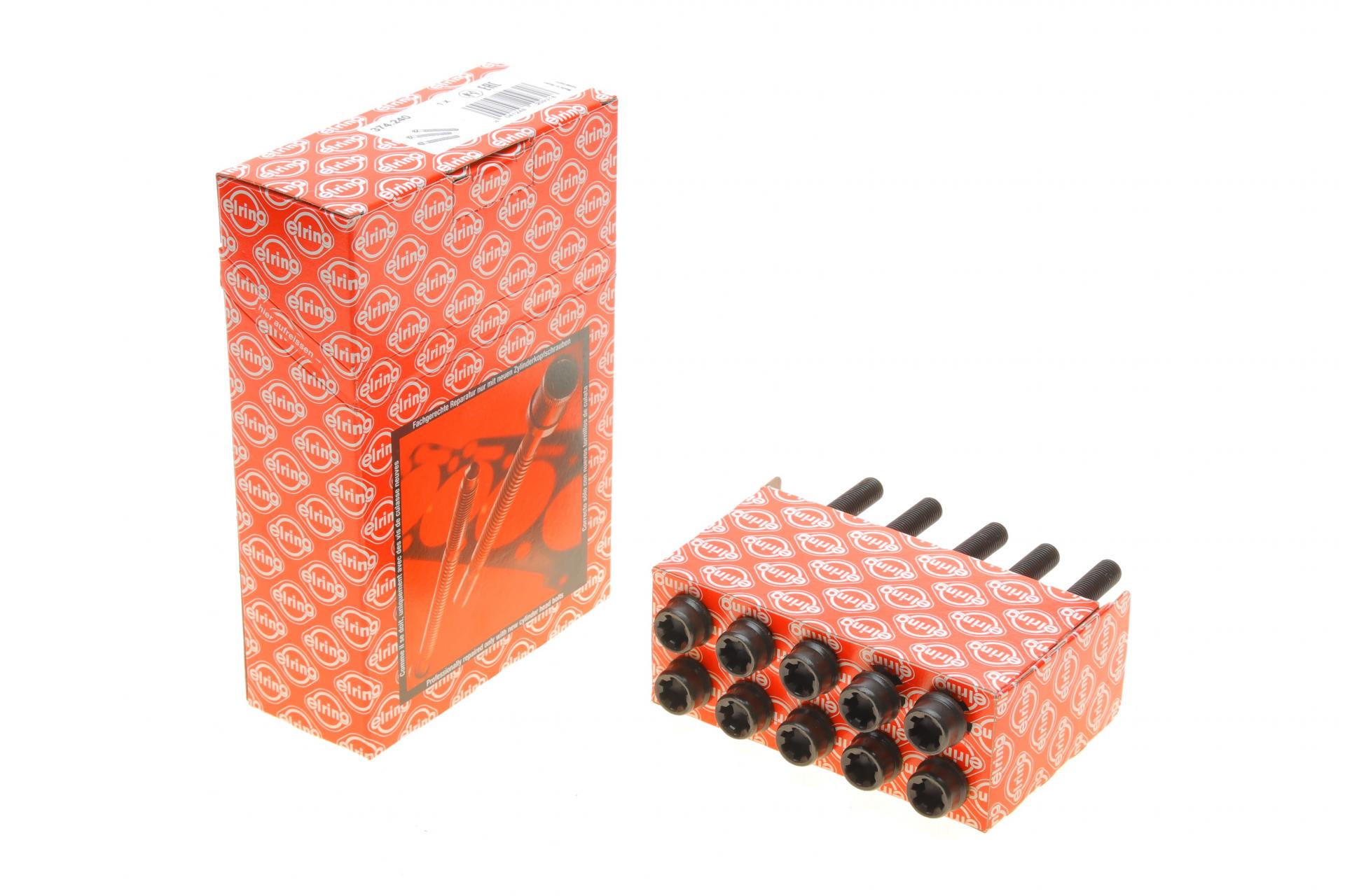 Болты головки ELRING Citroen Nemo 1,2HDI 11-/Fiat Doblo 1,3JTD 04- 10 шт. (374,240)