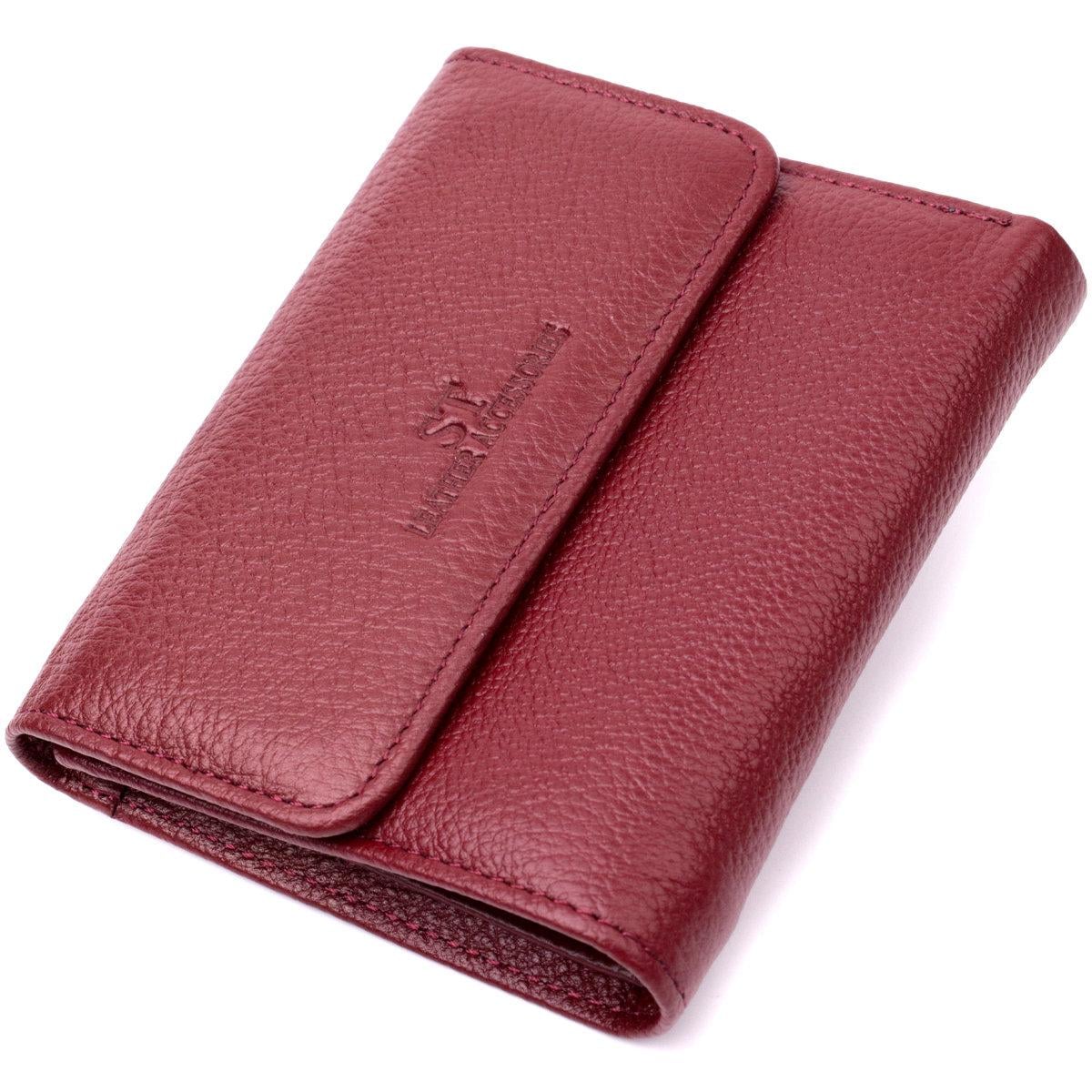 Кошелек женский ST Leather 19492 из натуральной кожи Бордовый (168-136-19492)