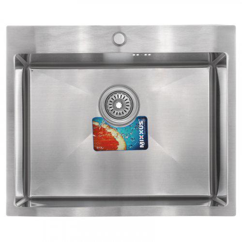 Мойка кухонная MIXXUS MX6050-185x1.0 Satin (MX0657)