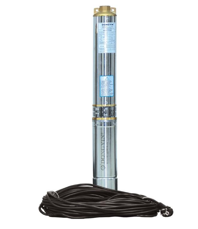 Насос центробежный скважинный Dongyin 0,55 кВт Ø 102 мм с кабелем 35 м (777472) Насос центробежный скважинный Dongyin 0,55 кВт Ø 102 мм с кабелем 35 м (777472)