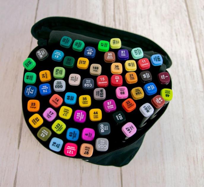 Набор скетч-маркеров Touch для рисования двусторонние 60 шт. (28215338) - фото 4