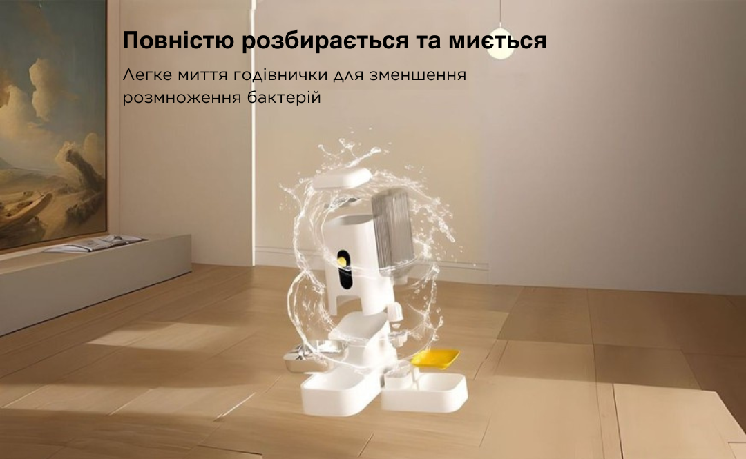 Кормушка для кошек и собак автоматическая AMEIFU с поилкой угловая с нержавеющей миской Белый - фото 8 Кормушка для кошек и собак автоматическая AMEIFU с поилкой угловая с нержавеющей миской Белый - фото 8