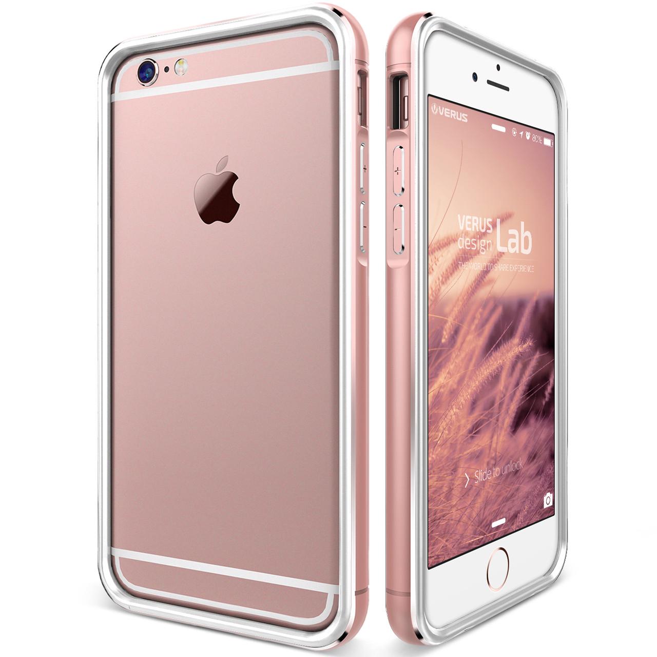 Чехол бампер VS Iron Bumper for iPhone 6/6S, White/Rose Gold