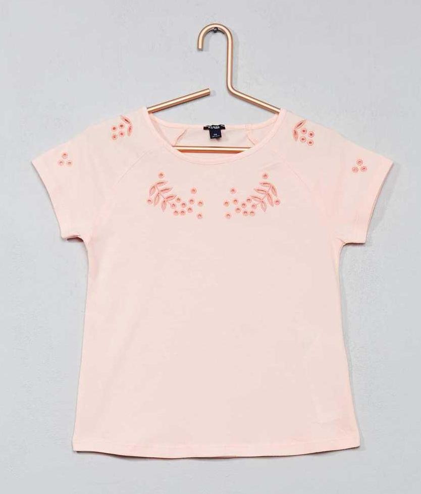 Футболка для девочки Kiabi VX585 92-98 см Розовый (67822)