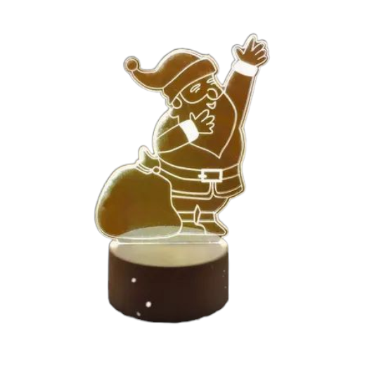 Ночник настольный 3D Санта-Клаус от USB (SAM-1991)