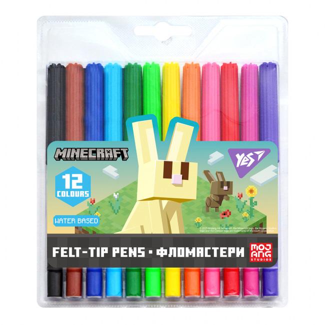 Фломастеры YES Minecraft.Spring 12 цв. (650585) Фломастеры YES Minecraft.Spring 12 цв. (650585)