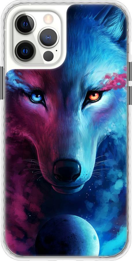 Чехол на iPhone 12 Pro Арт-волк (3999pc-2052-42517)
