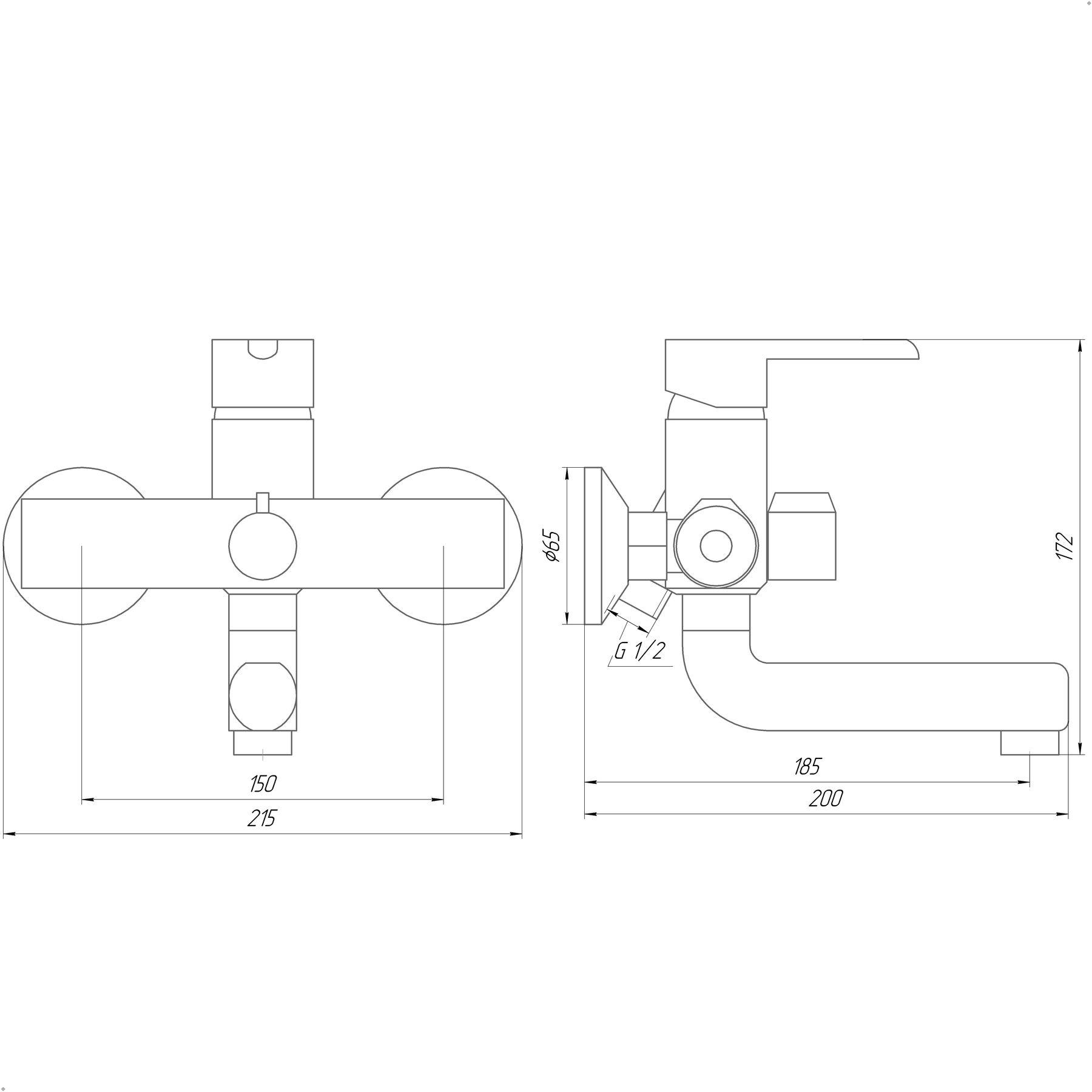 Смеситель для ванны DOMINO PRESTIGE DPS-102N - фото 2 Смеситель для ванны DOMINO PRESTIGE DPS-102N - фото 2
