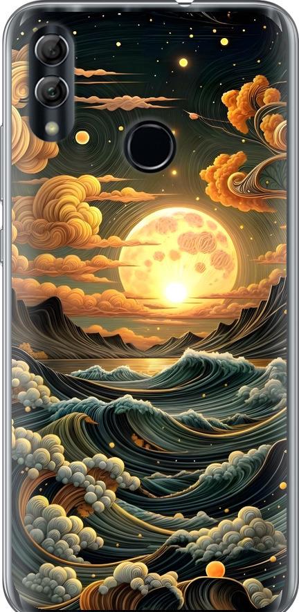 Чехол на Huawei Honor 10 Lite Арт волны (6332u-1618-42517)