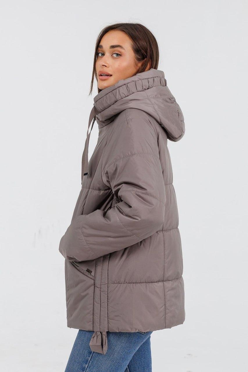 Куртка жіноча 236b на флісі р. 56 Кавовий - фото 2