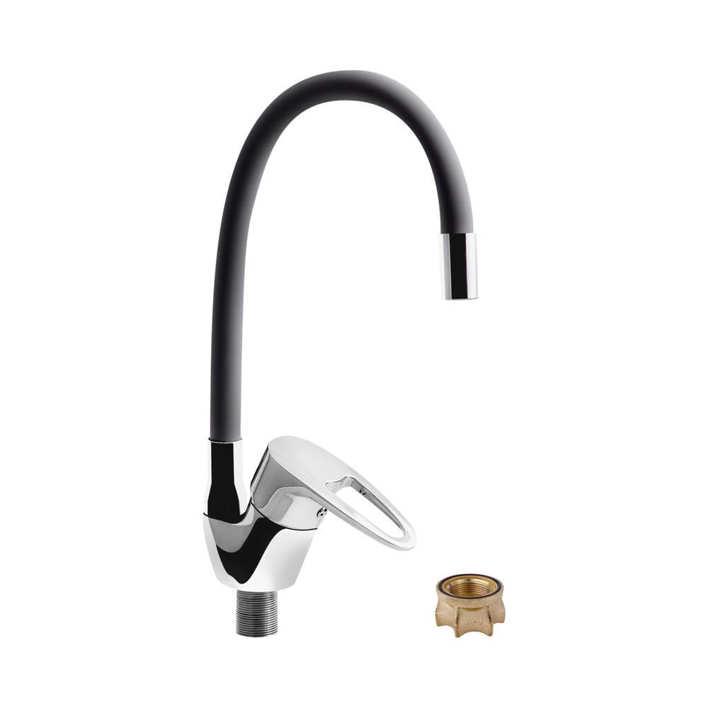 Смеситель для кухни с гибким гусаком и антикоррозийным покрытием WAL ZIP7-J280GR Смеситель для кухни с гибким гусаком и антикоррозийным покрытием WAL ZIP7-J280GR