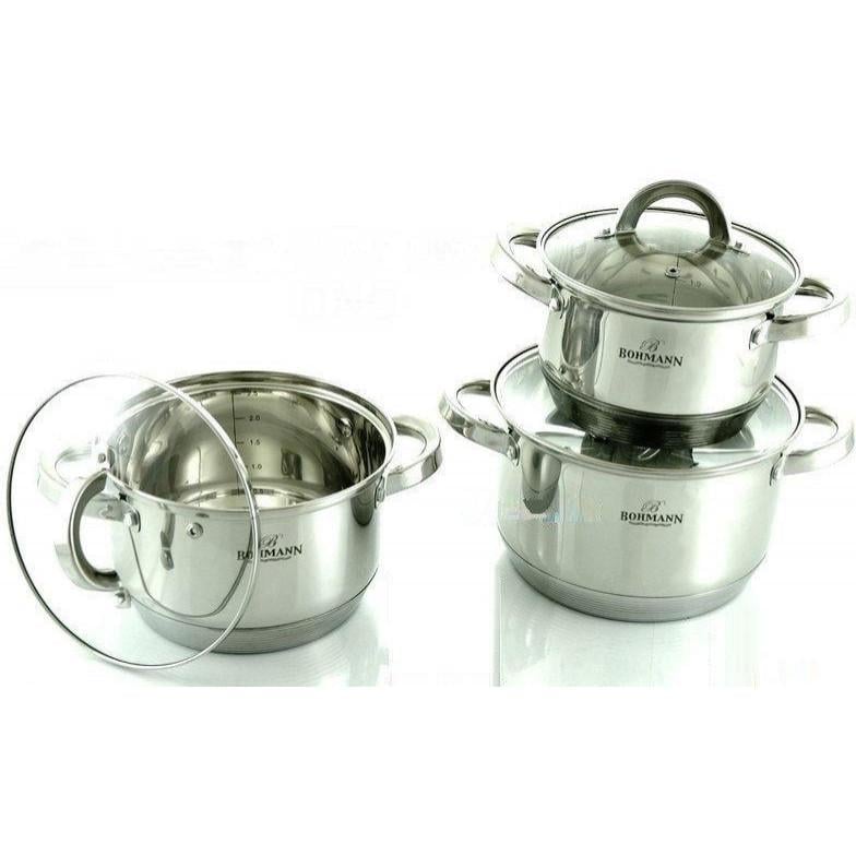 Набор Кастрюль Bohmann BH 06-295 6 пр. (46713) Набор Кастрюль Bohmann BH 06-295 6 пр. (46713)