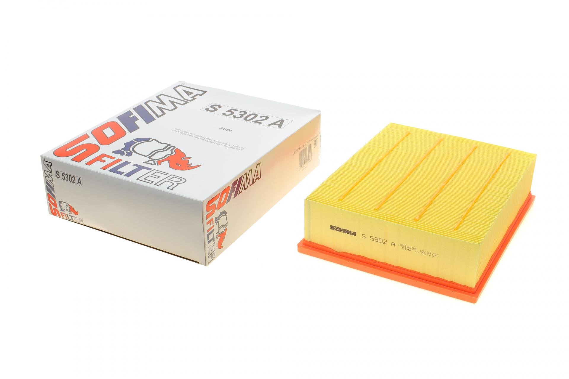 Фільтр повітряний SOFIMA для Audi A4 1,6-3,2 00-08/Seat Exeo 1,6/1,8/2,0TDI/TFSI 08-13- (S 5302 A)