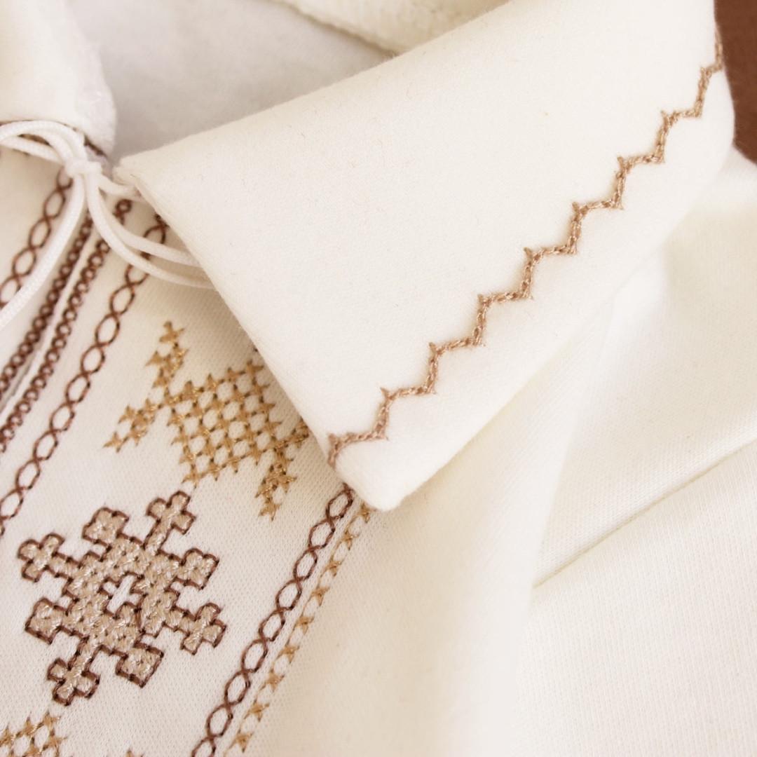 Боді з довгим рукавом з вишивкою 62 см 0-3 міс Молочний (2640273380) - фото 5 Боді з довгим рукавом з вишивкою 62 см 0-3 міс Молочний (2640273380) - фото 5