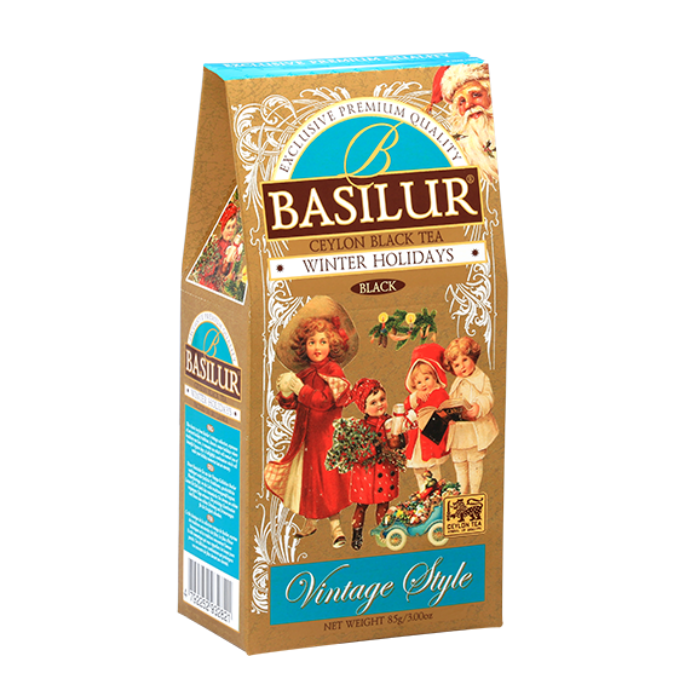 Чай чорний Basilur Вiнтаж Зимовi канiкули картонна коробка 85 г (bal14)