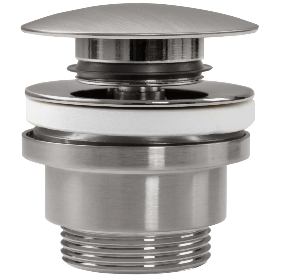 Донний клапан для раковини Rea Click-Clack універсальний NIKIEL Brushed (2810372859)